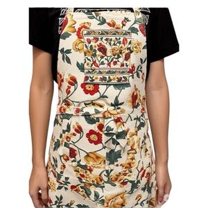 New April Cornell Danica Floral Apron Cottagecore  Kitchenware 100% Cotton